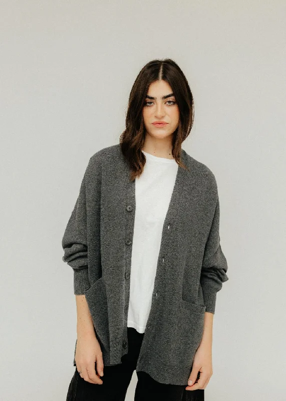 Luxury Knit TopsExtreme Cashmere N24 Tokio Cardigan in Felt