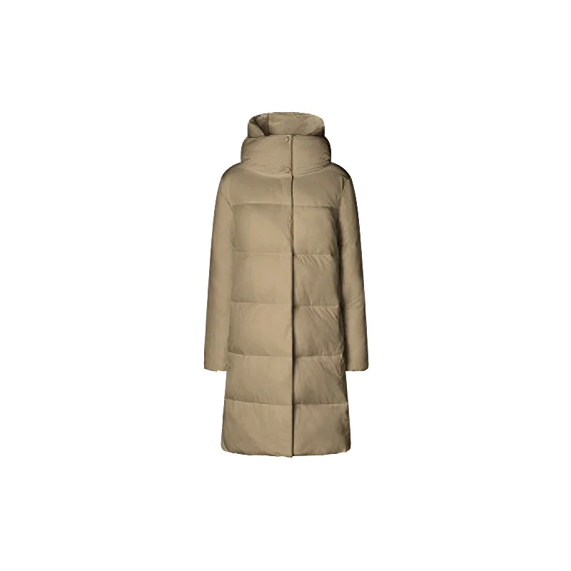 Quilted JacketsWoman's animal free puffer jacket Sibyl in Rainy Beige