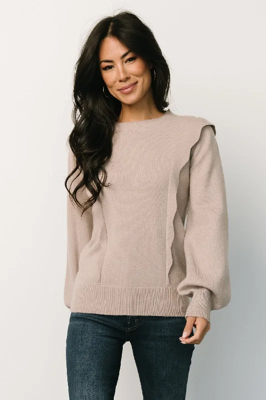 Casual Knit TopsStowe Sweater | Latte