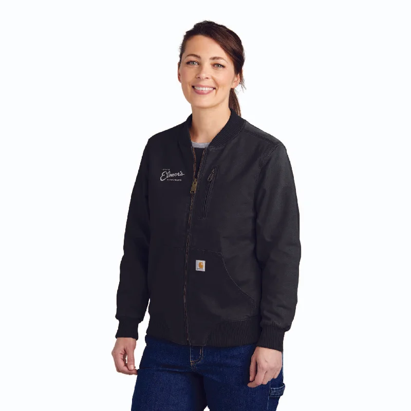 Pea CoatsTeam Elmer's Embroidered Carhartt Women's Rugged Flex Crawford Jacket