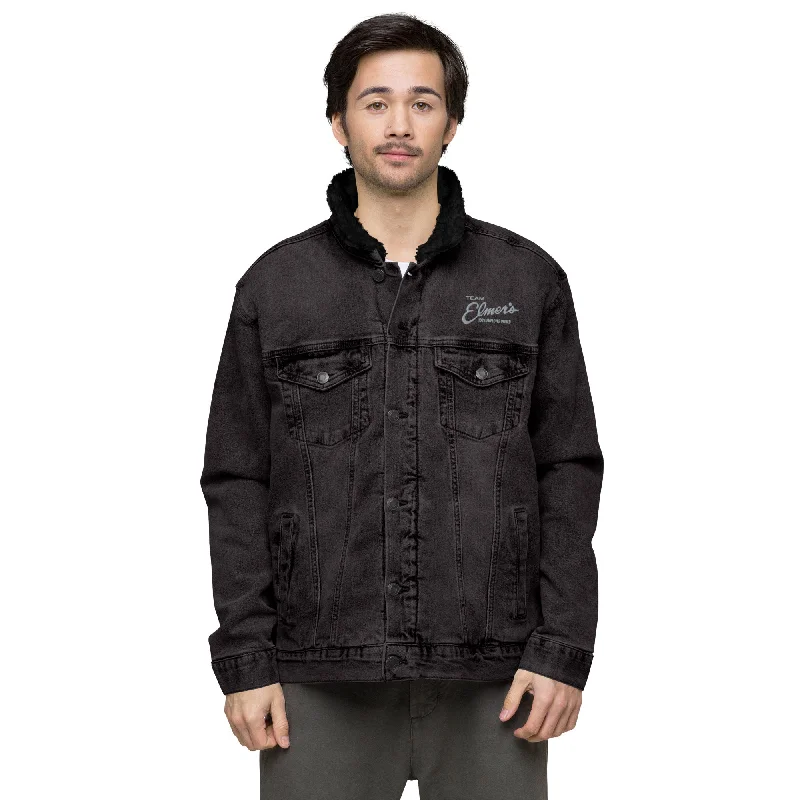 Tasseled JacketsTeam Elmer's Unisex Denim Sherpa Jacket