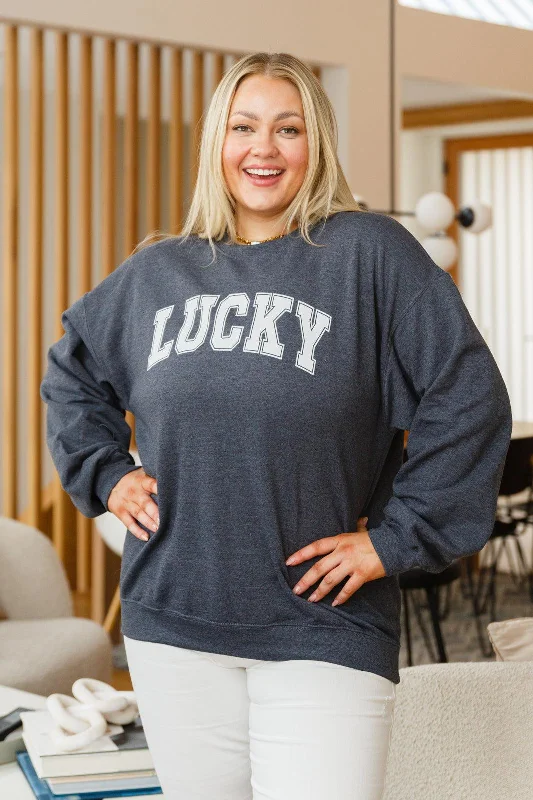 Lounge Knit TopsYour Lucky Crew Neck Sweater