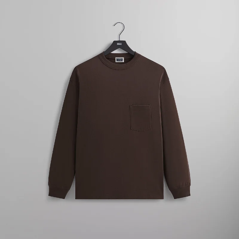 Kith Long Sleeve Leonard Pocket Tee - Incognito