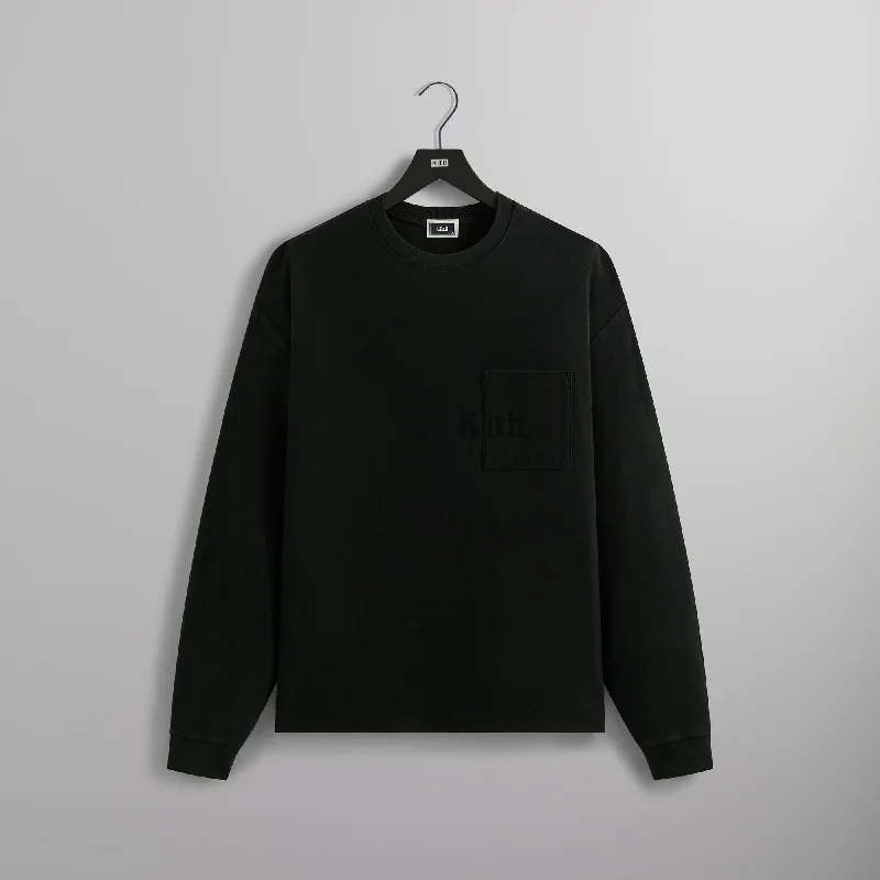 Kith Long Sleeve Quinn Tee - Black