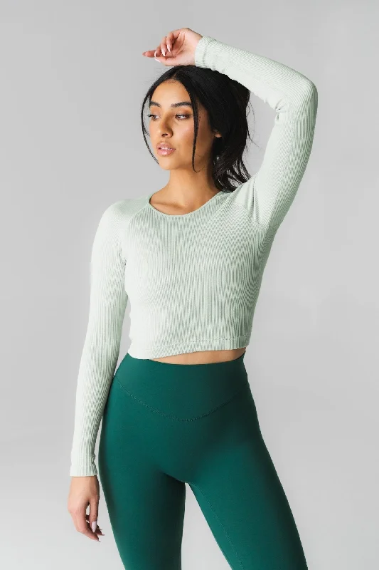 Vitality Synergy® Open Back Long Sleeve - Mint