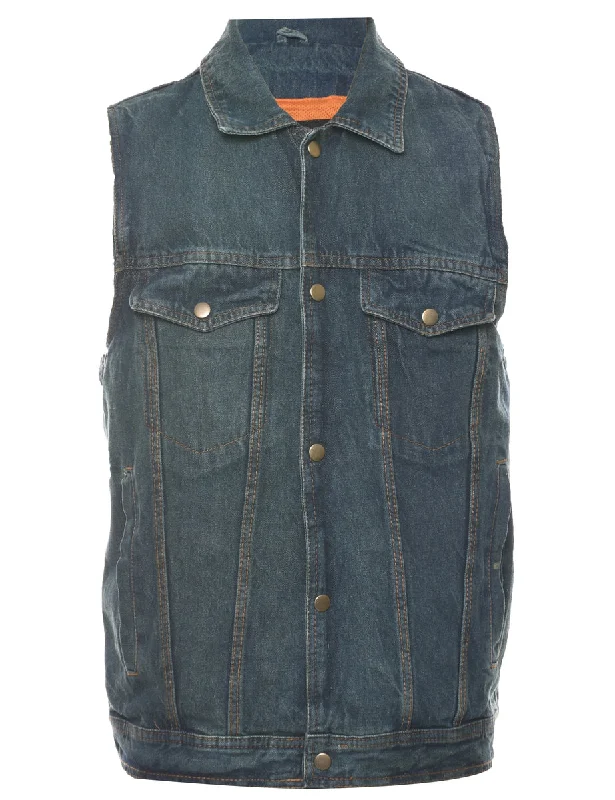 Denim Jacket Vest - L