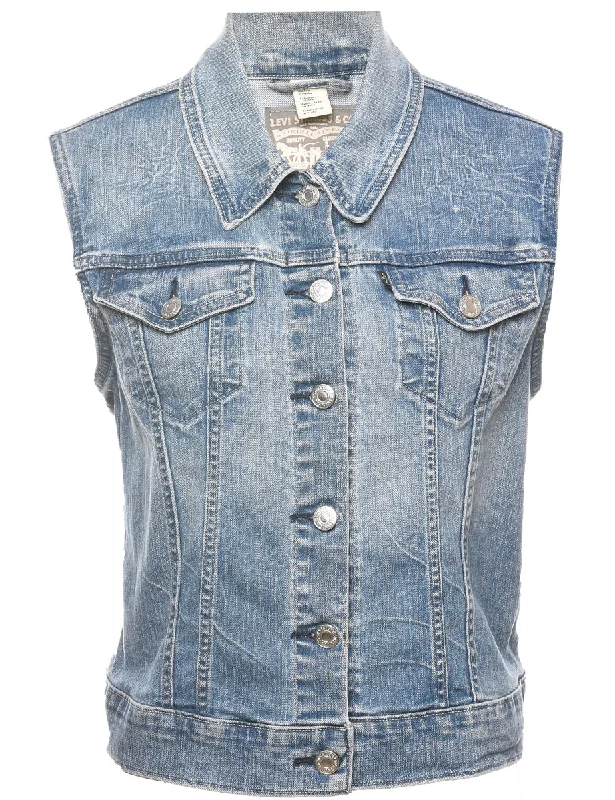 Levi's 1990s Light Wash Denim Vest - L