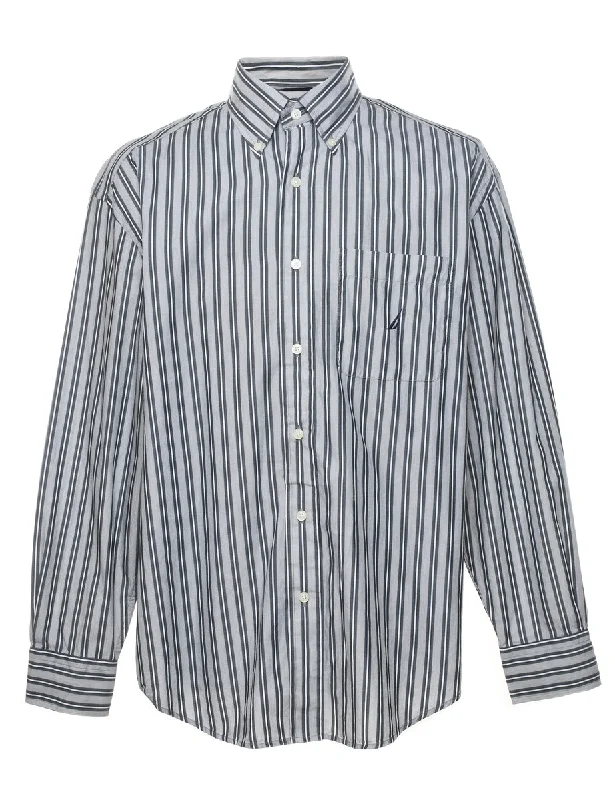 Outdoor ShirtsNautica Striped Smart Shirt - L