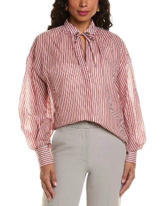 Casual ShirtsBrunello Cucinelli Silk-Blend Shirt