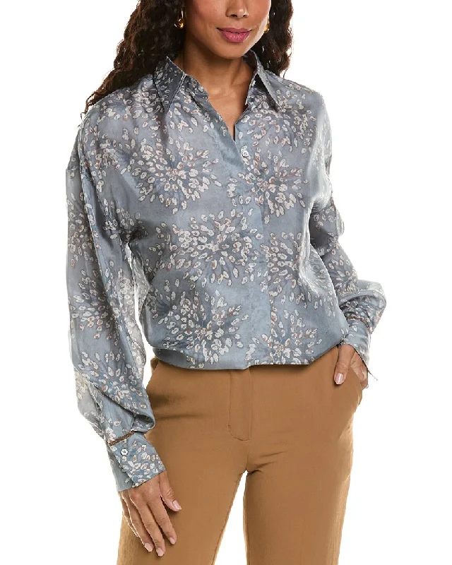 Peplum ShirtsBrunello Cucinelli Silk Shirt