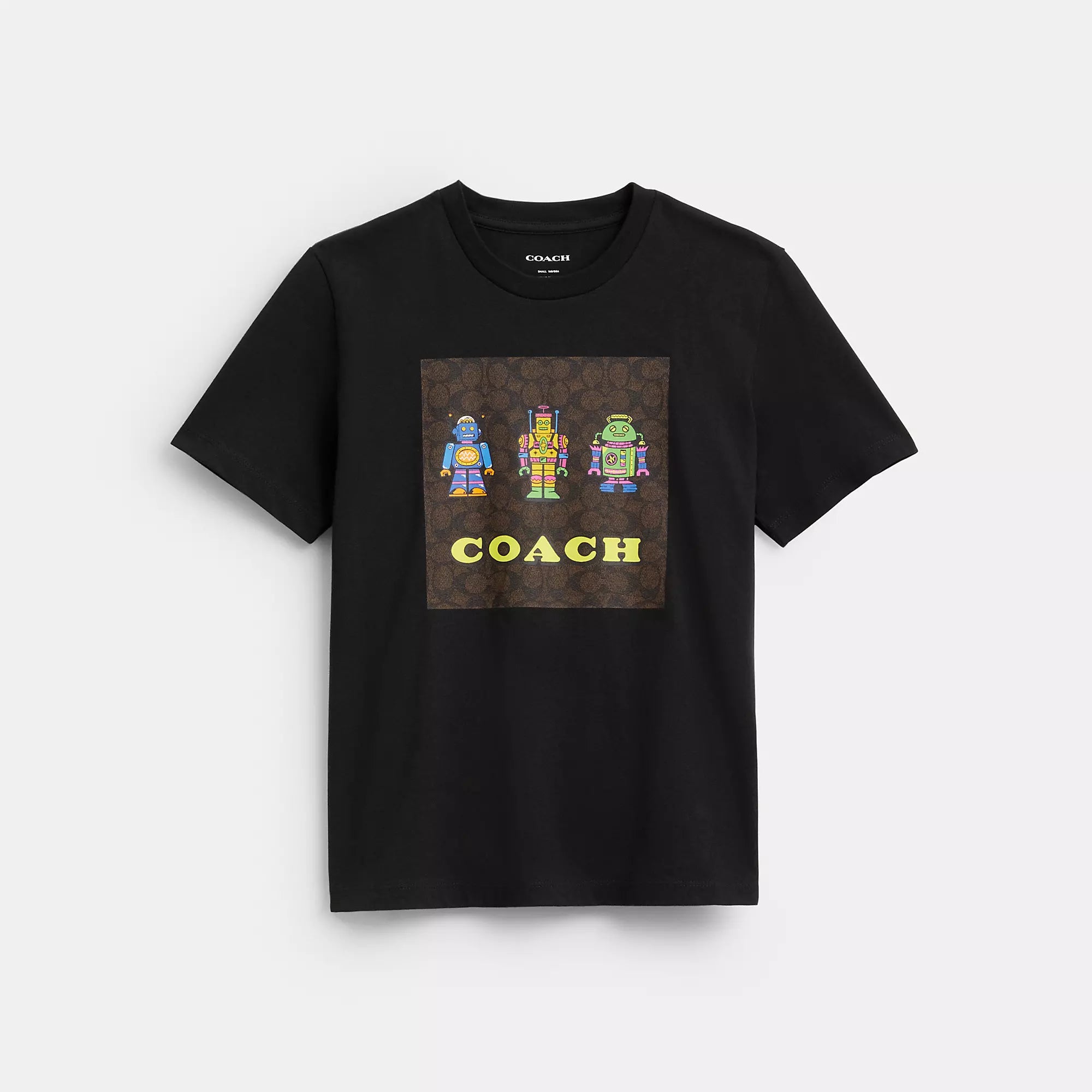 Glitter ShirtsCoach Outlet Cosmic Coach Robot Print Signature Square T Shirt In Organic Cotton