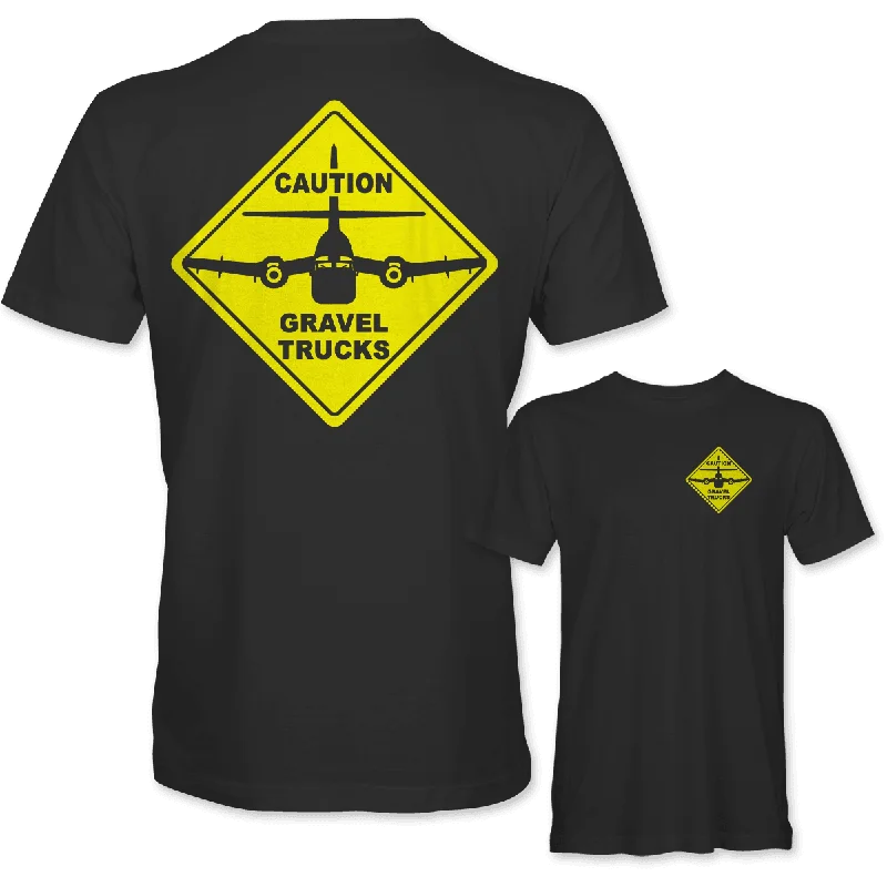 CAUTION GRAVEL TRUCKS T-ShirtHooded T-Shirts