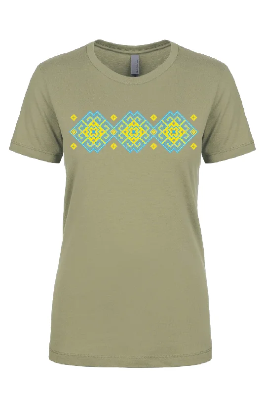 Female fit t-shirt "Vortex" yellowFitted T-Shirts