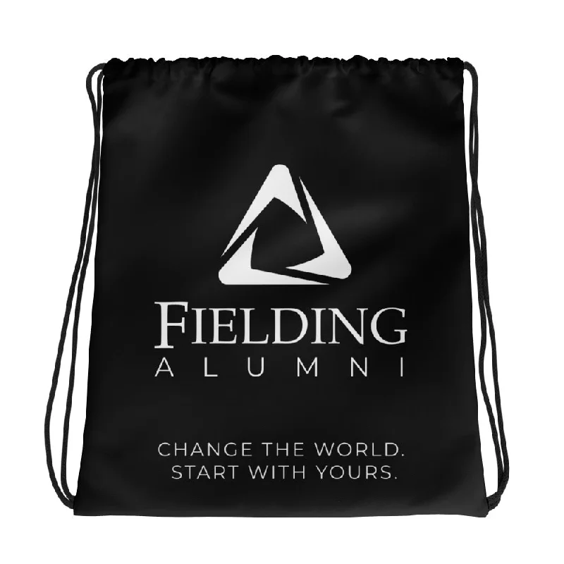 Drawstring Bag - Black | Alumni LogoRetro Hoodies