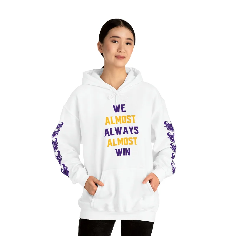 Unisex Heavy Blend™ Hooded Sweatshirt - ALMOST + Game Day Helmet (Sleeves)Beaded Sweatshirts