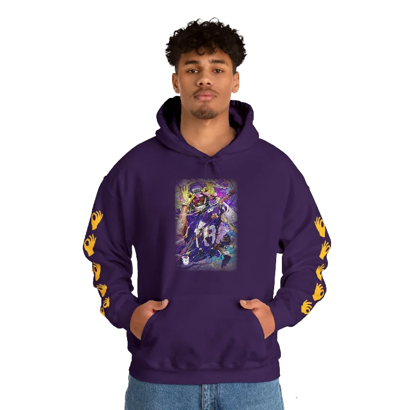 Unisex Heavy Blend™ Hooded Sweatshirt - Griddy Dance + Hands (Sleeves)Cropped Sweatshirts