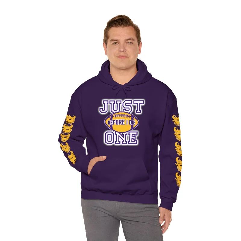 Unisex Heavy Blend™ Hooded Sweatshirt - Just ONE + Game Day Helmet (Sleeves)Vintage Hoodies