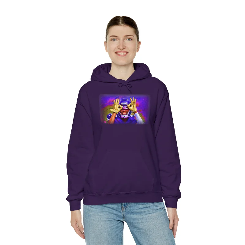 Unisex Heavy Blend™ Hoodie - Griddy (Color Blast)Festival Sweatshirts