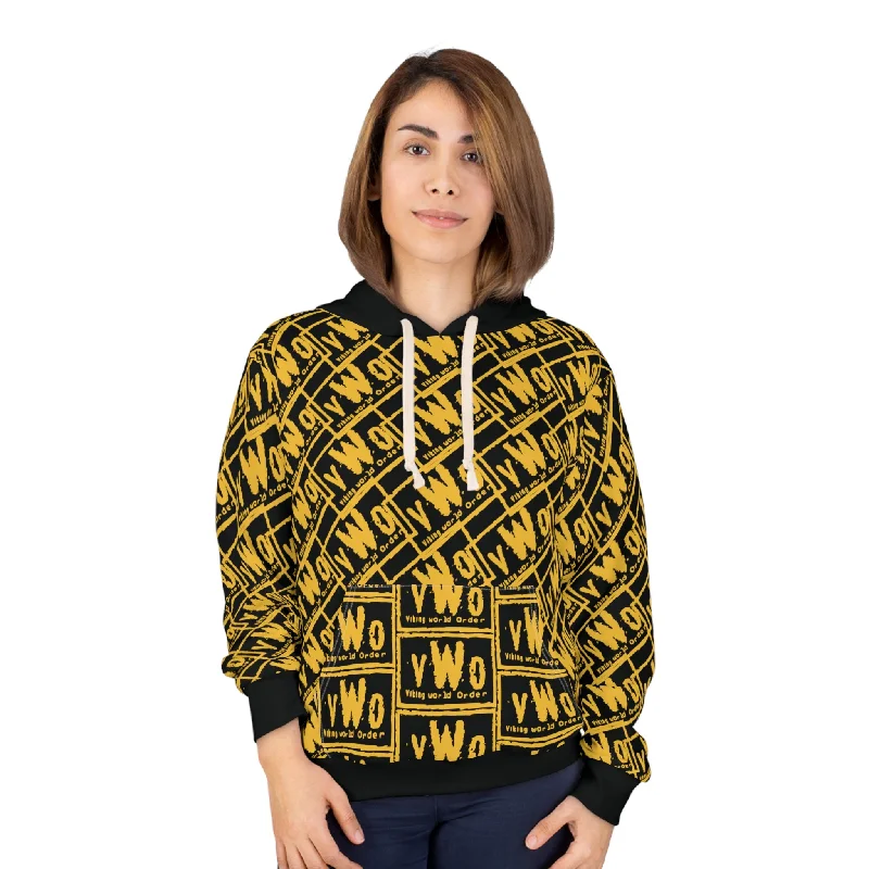 Unisex Pullover Hoodie - Black/Gold - VWO (Framed)Zip-Up Hoodies