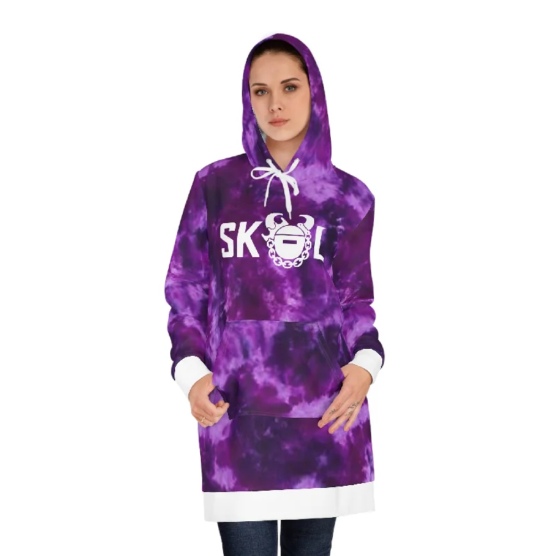 Hoodie Dress - Purple Tie-Dye - The OriginalSheer Hoodies