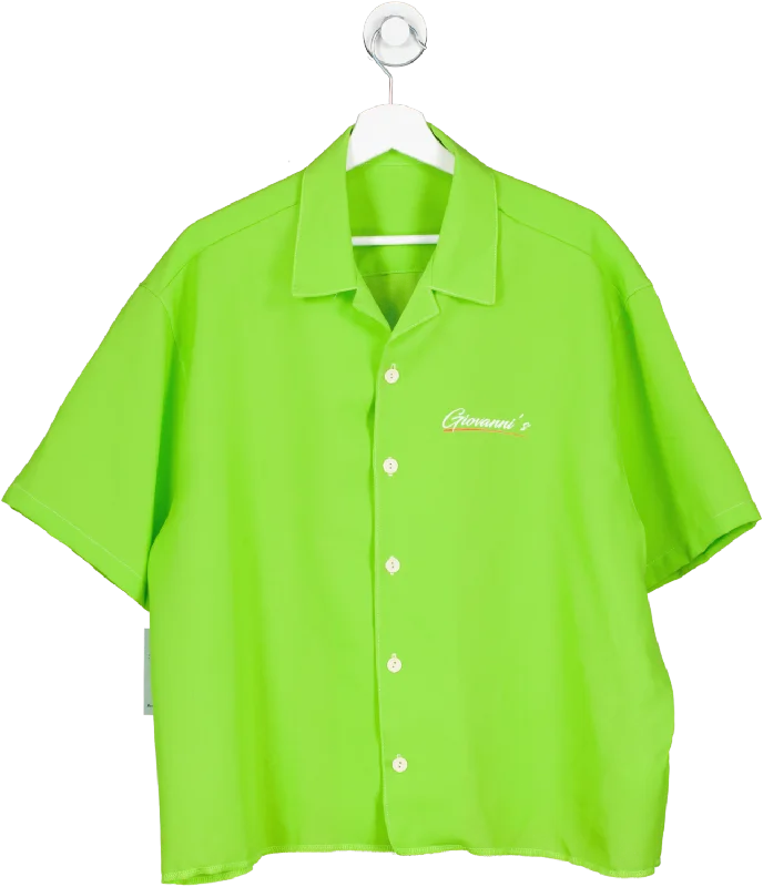 Travel polo shirtgiovanni's Neon Green Polo Shirt UK L